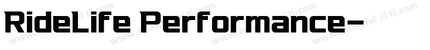 RideLife Performance字体转换